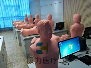 “康為醫(yī)療”心肺音聽診觸診標(biāo)準(zhǔn)化模擬病人，心臟聽診模擬訓(xùn)練模型